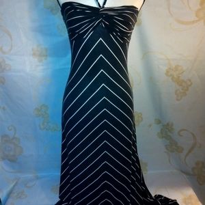 J-Lo extra small Maxi halter top dress Navy
